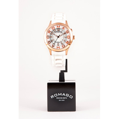 Romago Casual-Urbano Attraction Branco-Ouro