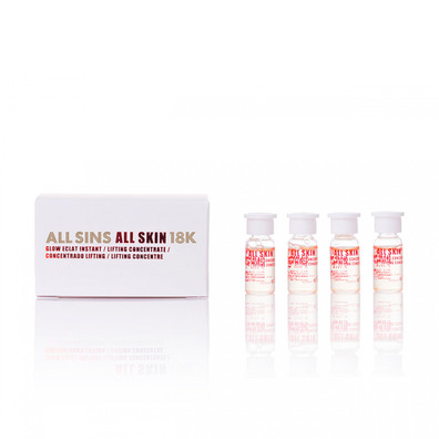 All Sins 18K Glow Eclat Concentrado de Levantamento Instantâneo 4 X 2 Ml