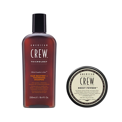 American Crew Hair Recovery   Thickening Shampoo E O Boost Powder