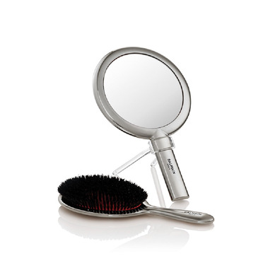 Balmain Silver Spa escova e espelho de mão