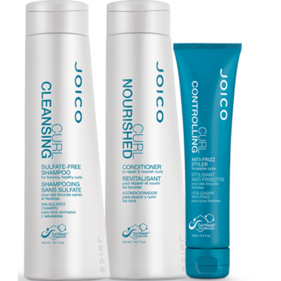 JOICO CURL PACK, SHAMPOO E CONDITIONER E O ELASTIC STYLER