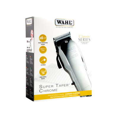 MÁQUINA DE CORTE PROFISSIONAL WAHL CHROME SUPER TAPER