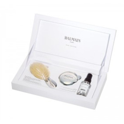 Balmain Mini Silver Spa escova e espelho